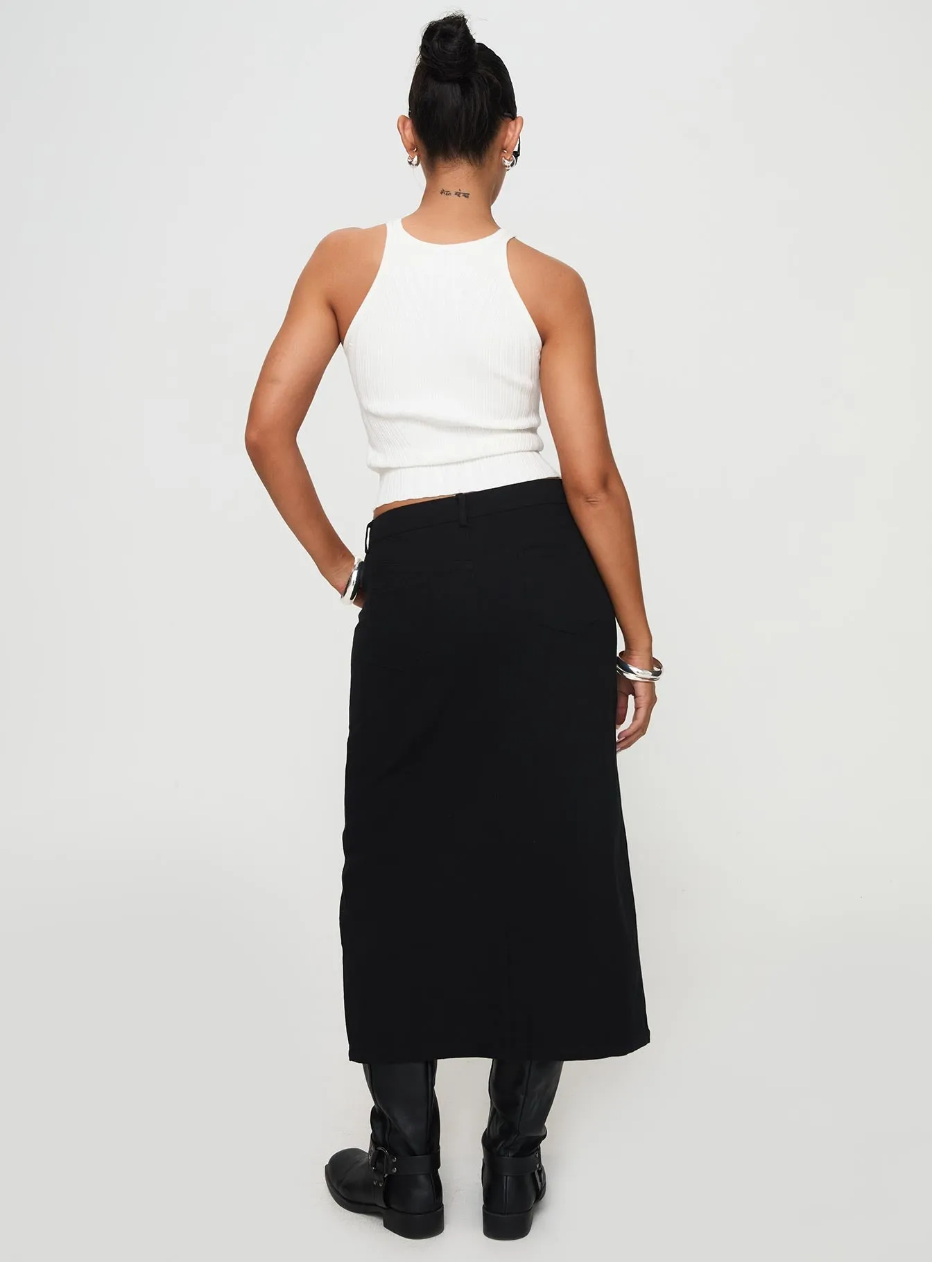 Limited Quantity Sumac Midi Skirt Black