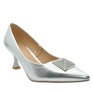 Wide fit Sorento Womens Shoe Secret Garden Silver