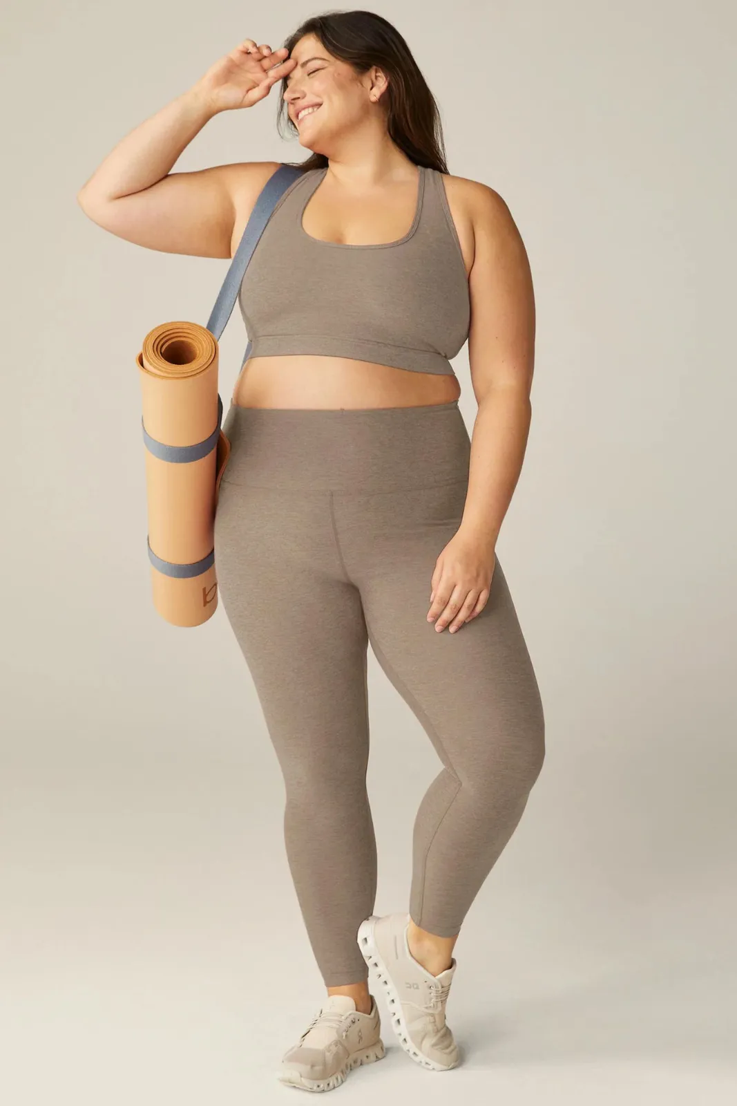 Spacedye Caught in the Midi HW Legging, Bold Mocha Tall Fit Weekend Trip Stylish Stretch Wear