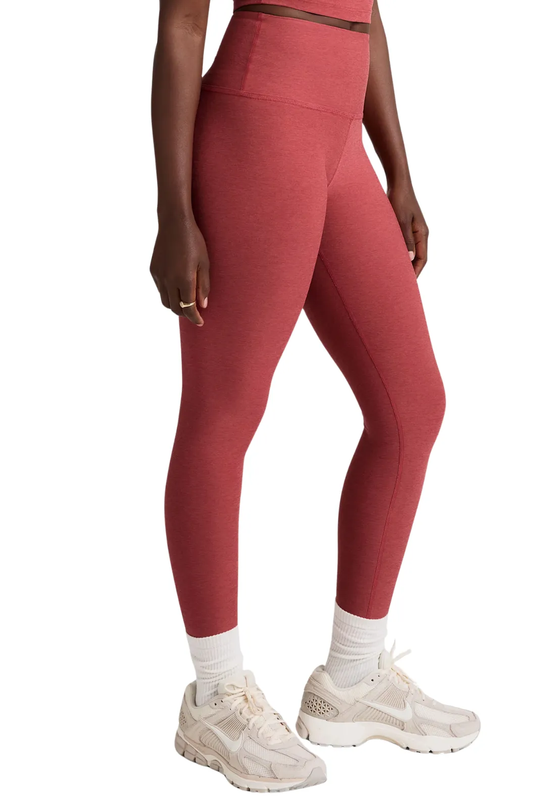 Spacedye Caught in the Midi HW Legging, Faded Rose Extra Soft Minimalist Style Weekend Outfit