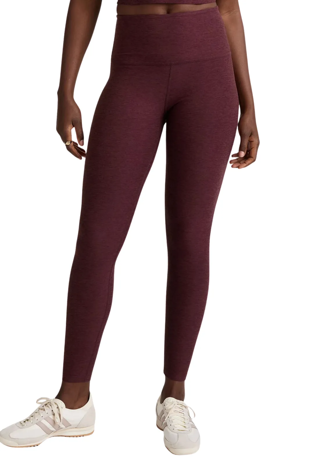 Spacedye Caught in the Midi HW Legging, Midnight Burgundy High Waist Casual Wearer Mid Rise Support