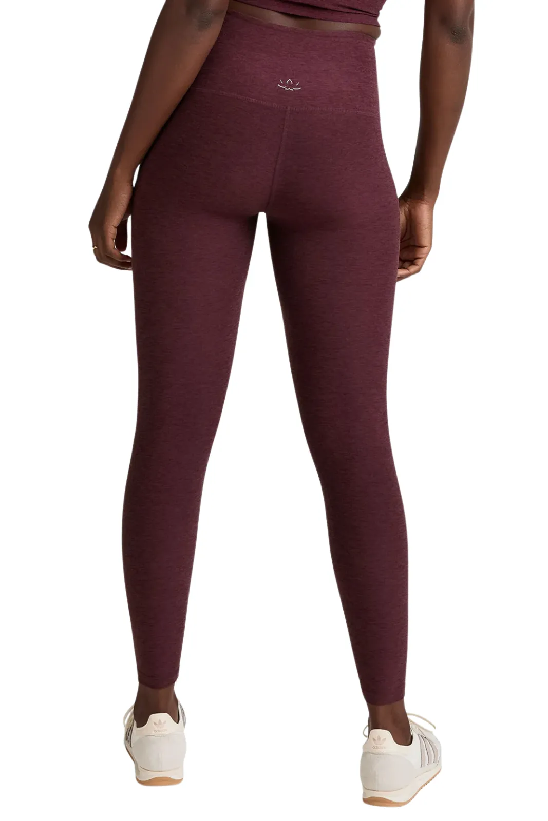 Unisex Style Winter Sports Spacedye Caught in the Midi HW Legging, Midnight Burgundy