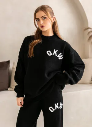 Gym King Restore Knitted Crew - Black Cozy Layers product weekday wearability