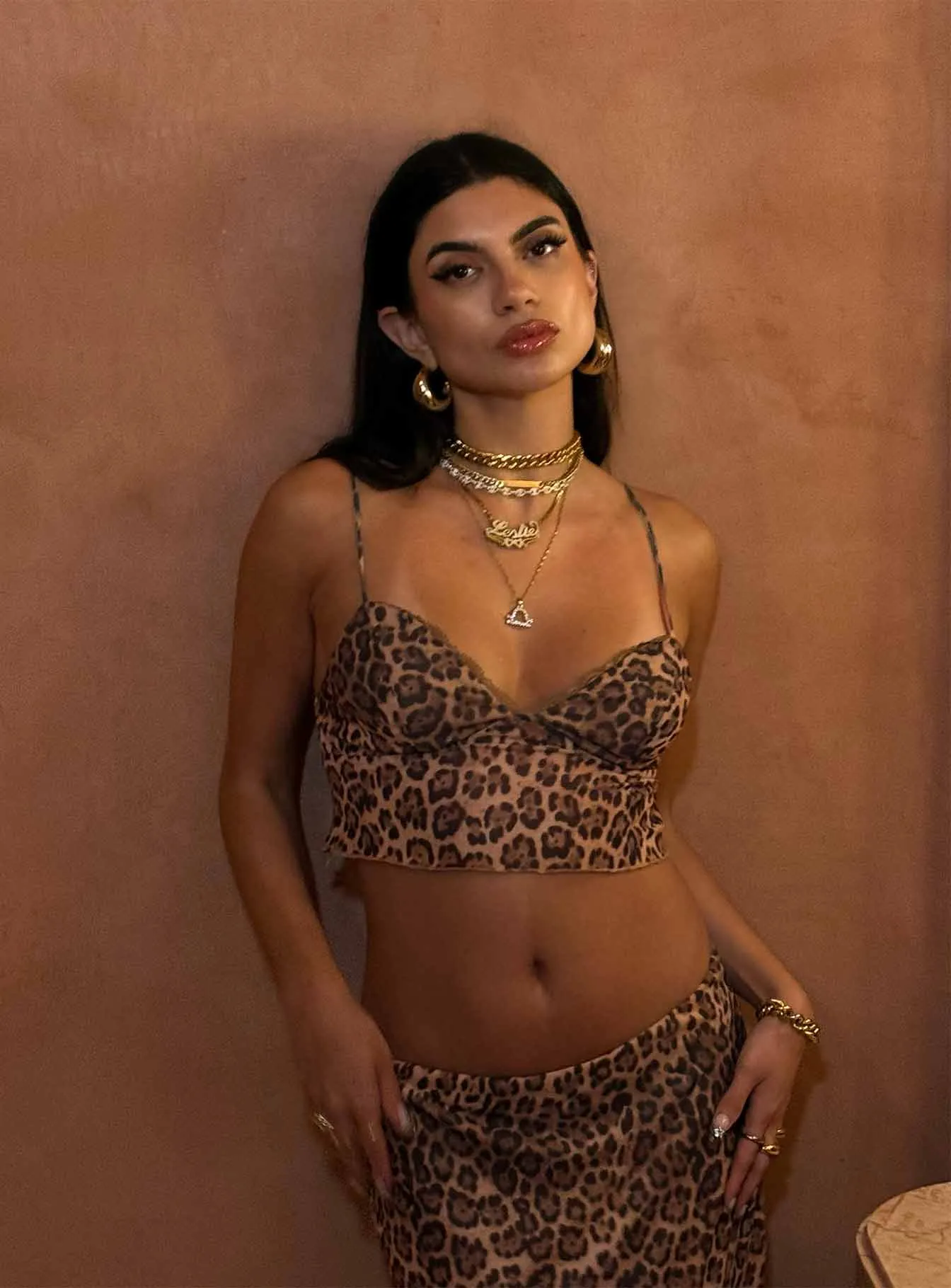 Texture Shot Curve Friendly Exuberant Set Leopard