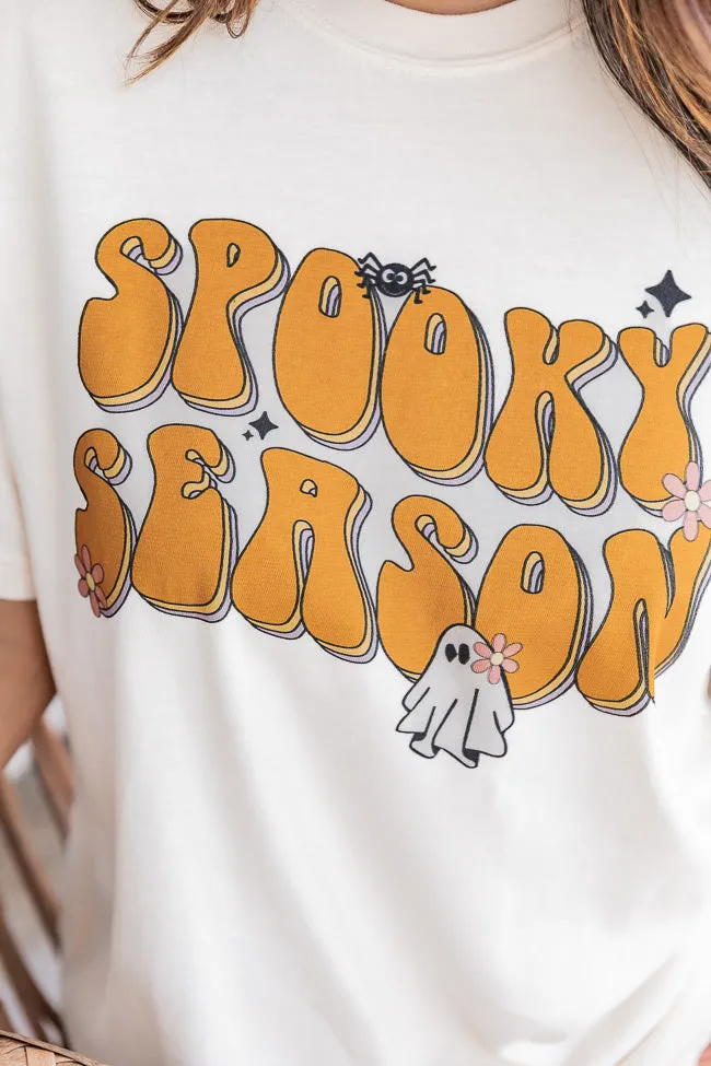 elastic waistband Men's masculinity Spooky Season Ivory Graphic Tee SALE