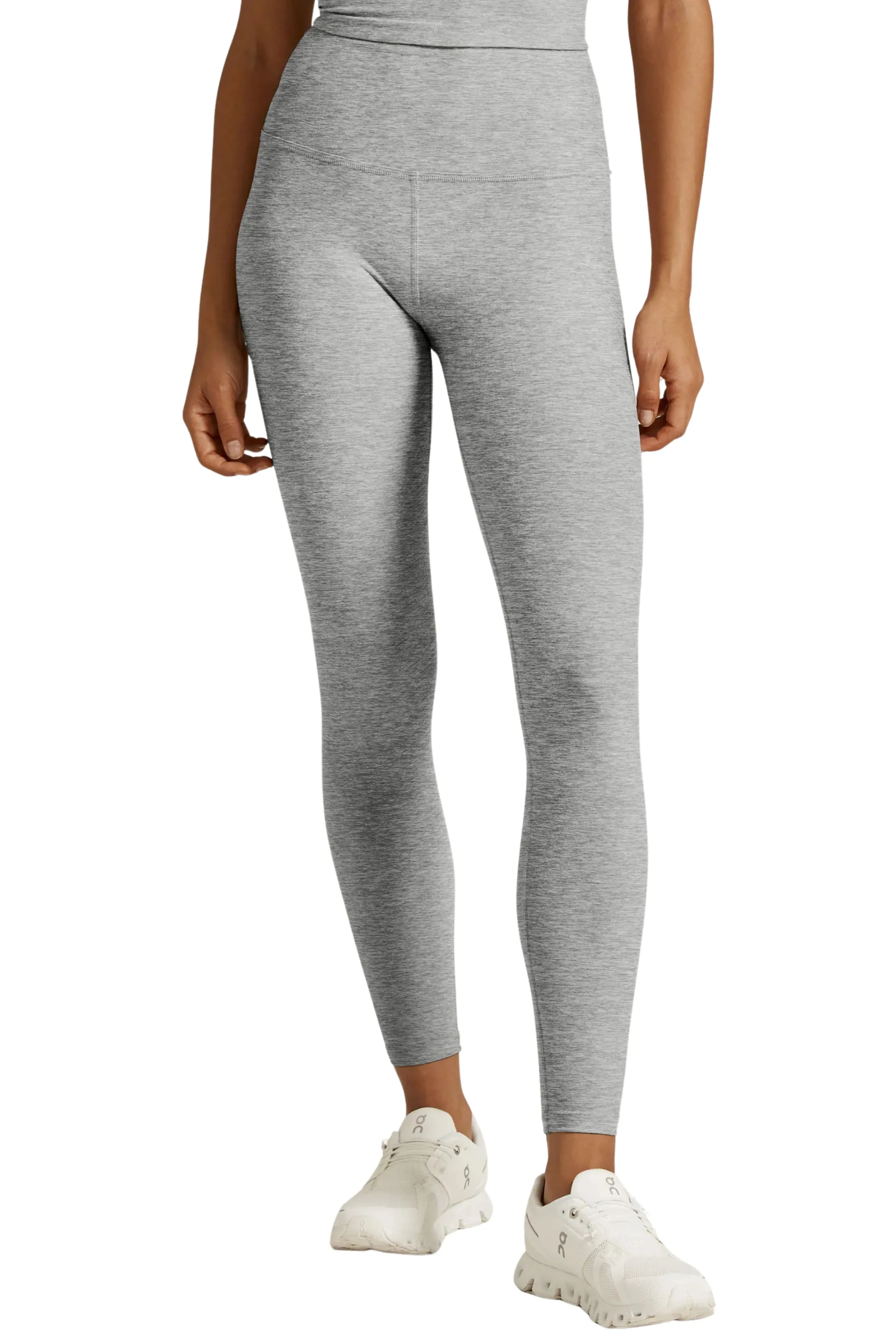 Spacedye Caught in the Midi HW Legging, Silver Mist Running Outfit