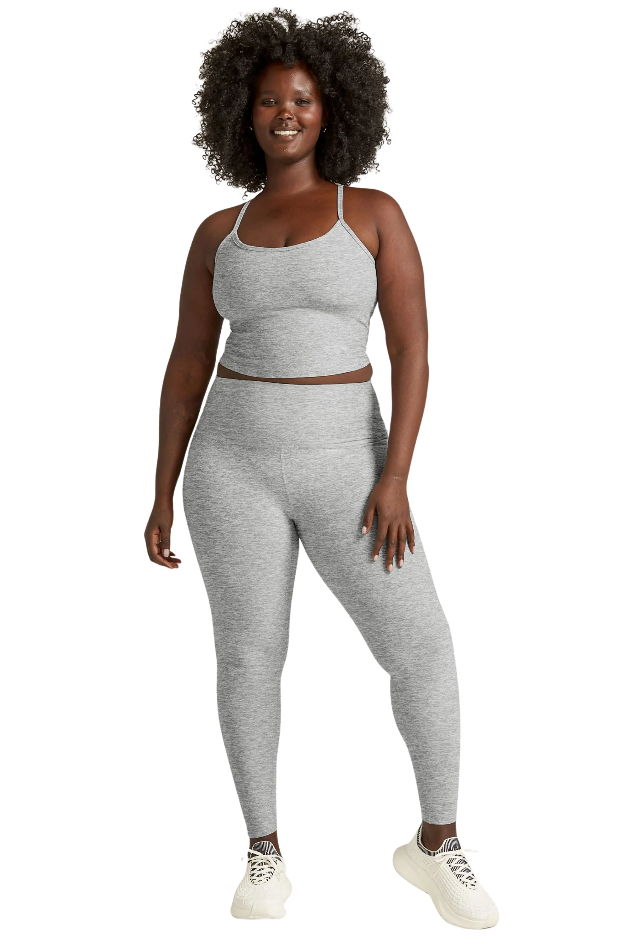 Anti Pilling Technology Spacedye Caught in the Midi HW Legging, Silver Mist