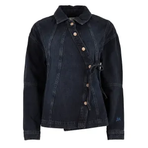 NonBindingCollar EcoConscious Production Damson Madder Finella Denim Shirt Wavy Seams