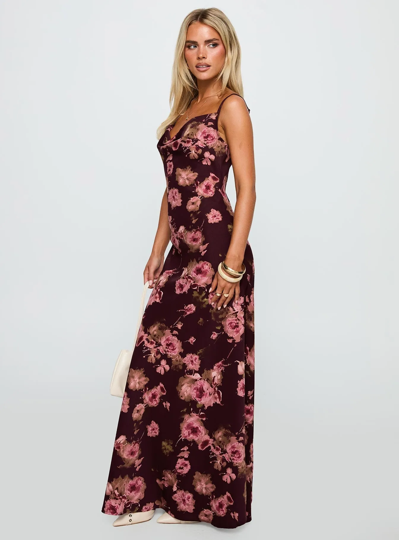 Sleek Waist Day Romance Starshadow Maxi Dress Multi