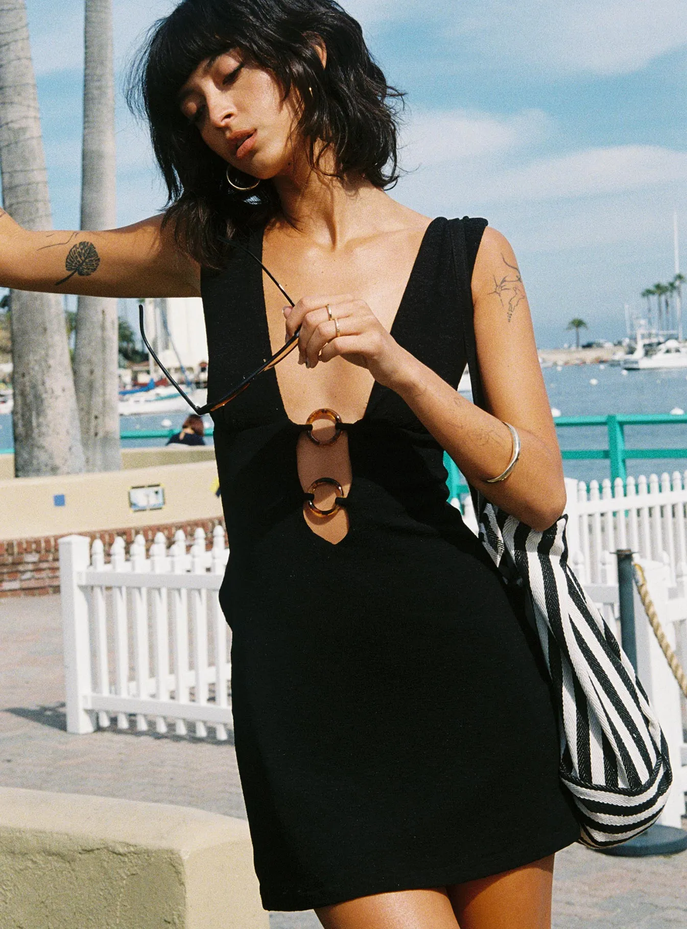 Mid layer UVProtectiveLayer Steward Mini Dress Black