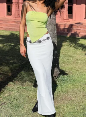 Sunshine Baby Maxi Skirt White Crisp Finish