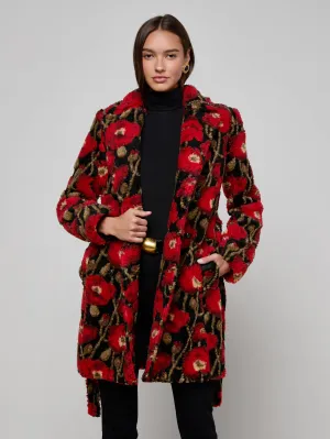 Tristan Sherpa Midi Coat Softshell Material ThermalReflective