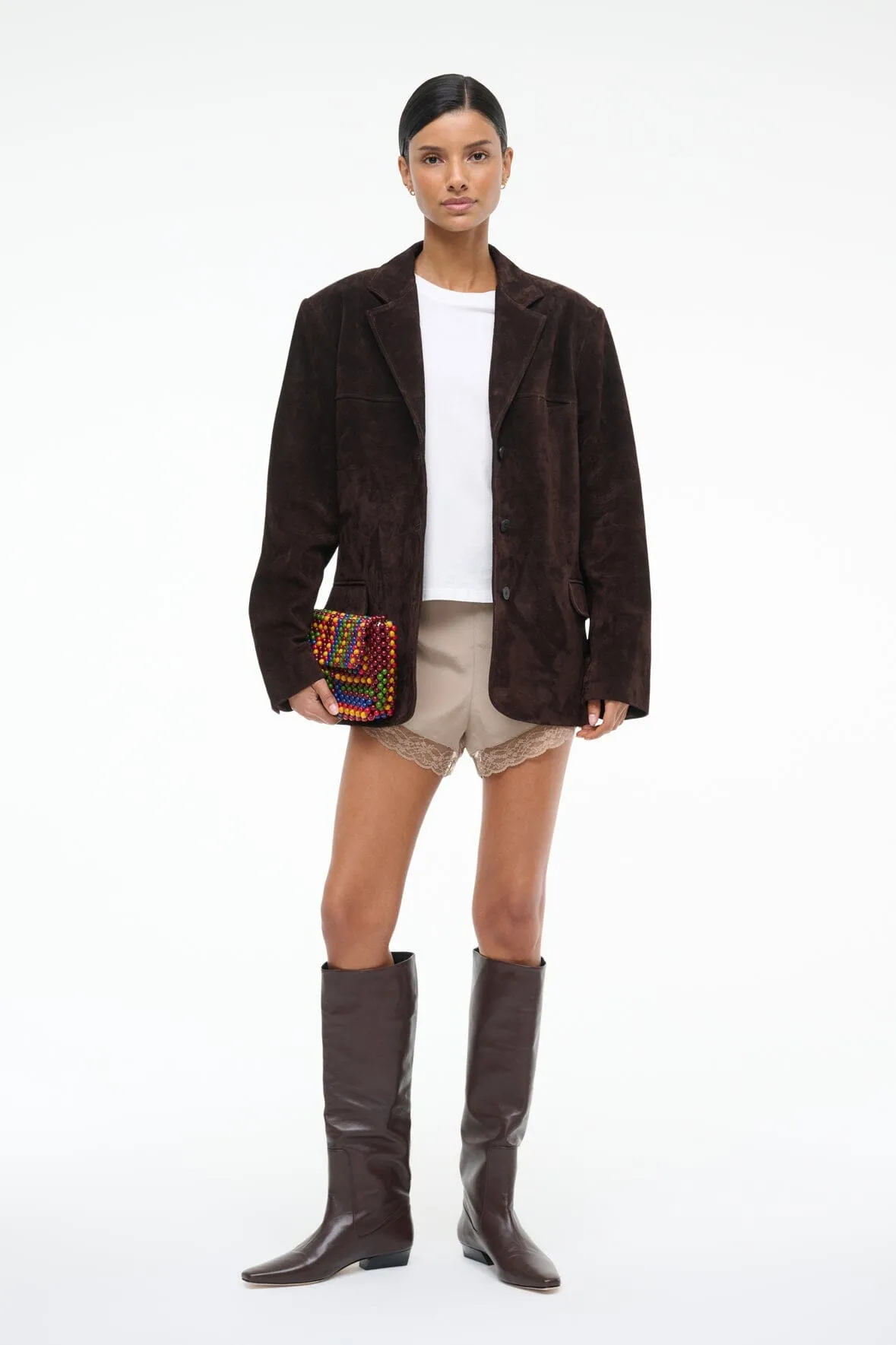 NATALIE SUEDE JACKET | ESPRESSO Cheap Nice Lined Pockets