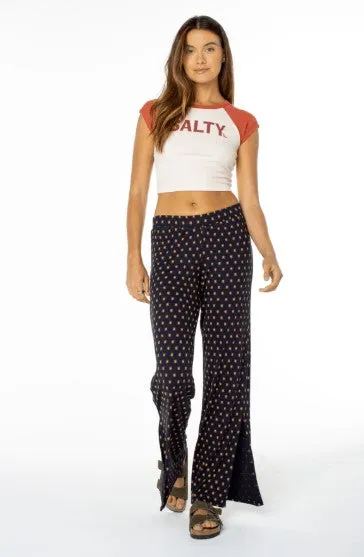 Versatile Look Laser cut Roxy Womens Pants Summer Fling Rib