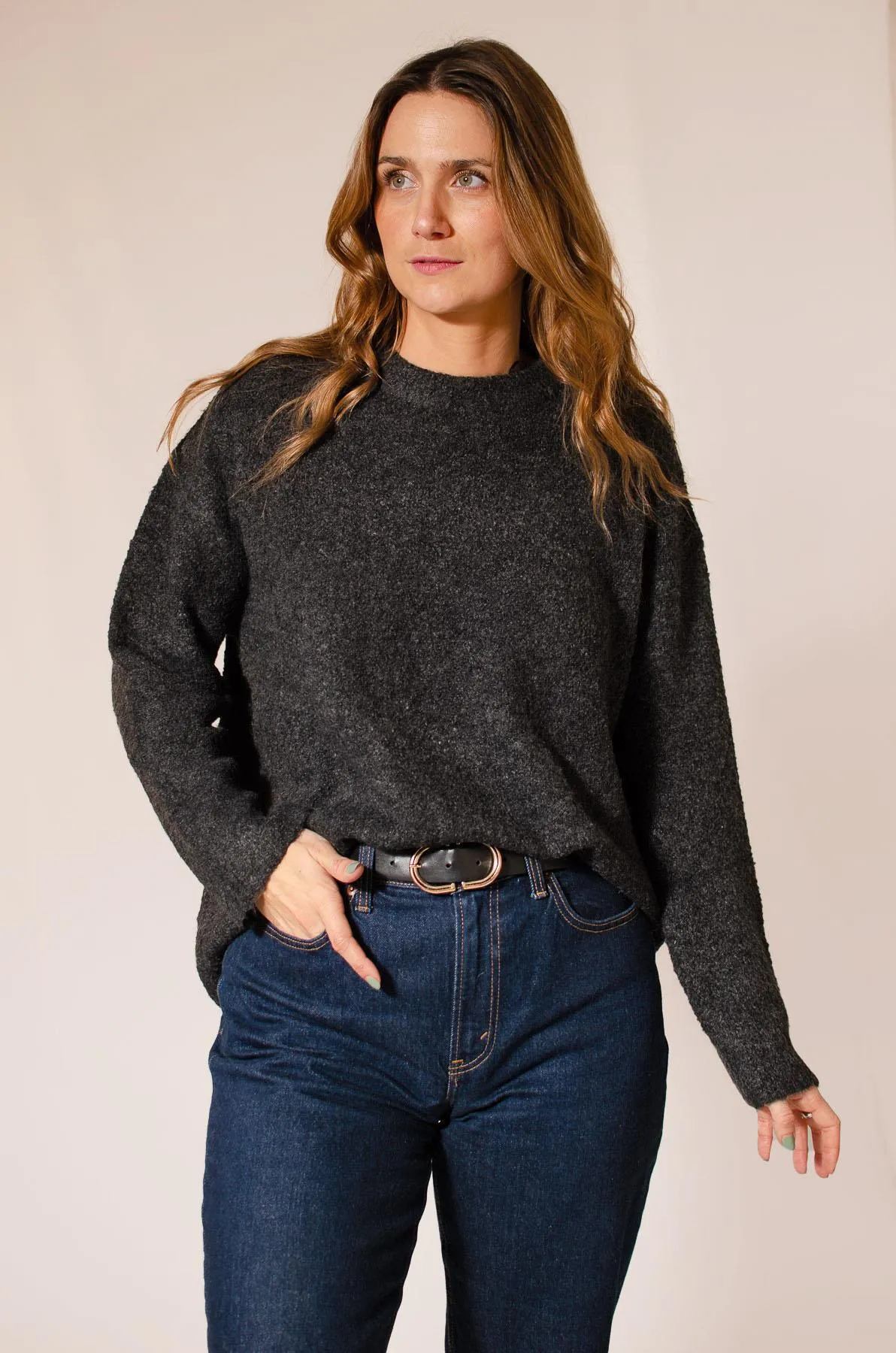 Daily Favorite Boucle Oversize Jumper