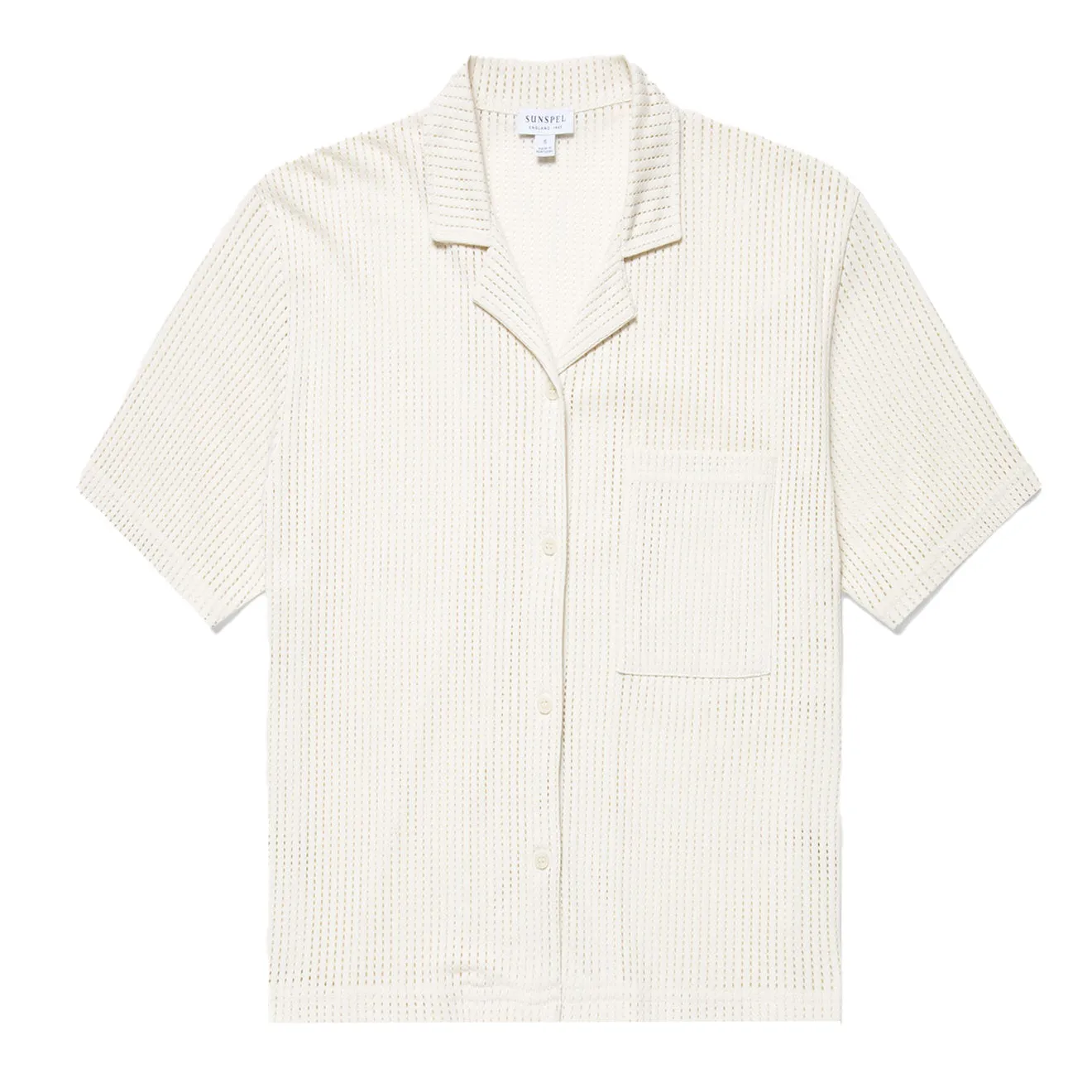 Soft Sweater Trendy Hat Sunspel Womens Lace Mesh Shirt Ecru