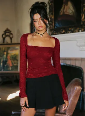 Wool blend Yeva Pleat Mini Skirt Black