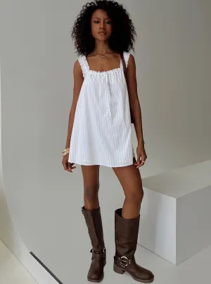 Swing Mini Dress Stripe Minimal Motion
