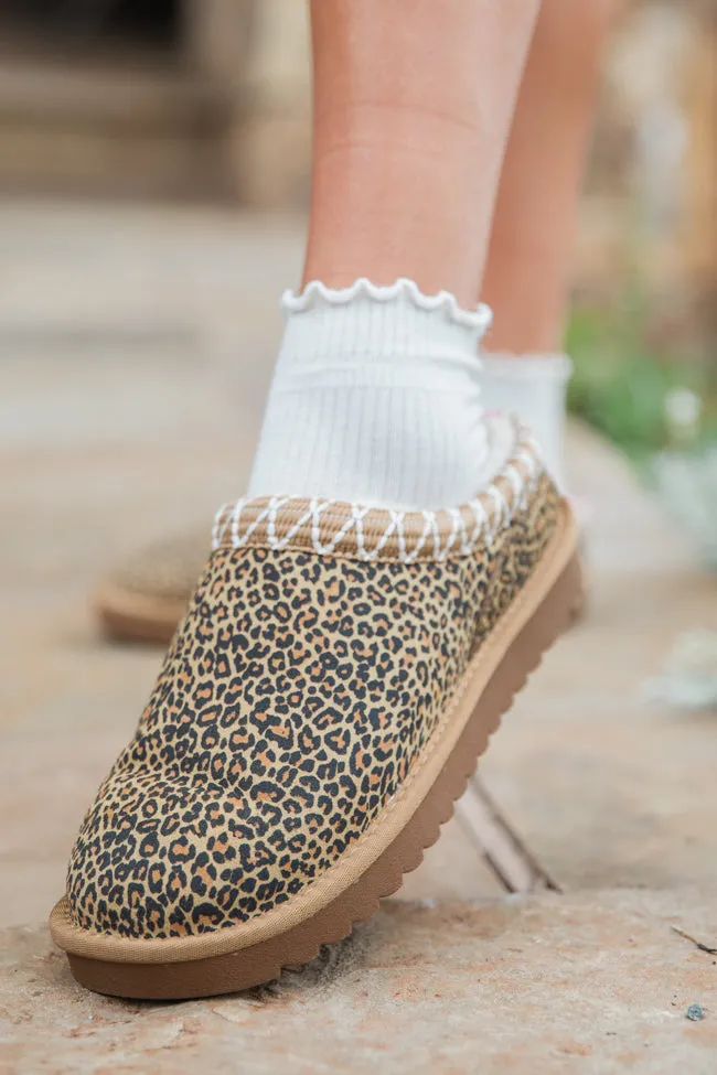Sydney Leopard Short Slip-On Booties SALE Impact Dispersing Sole Outdoor Function
