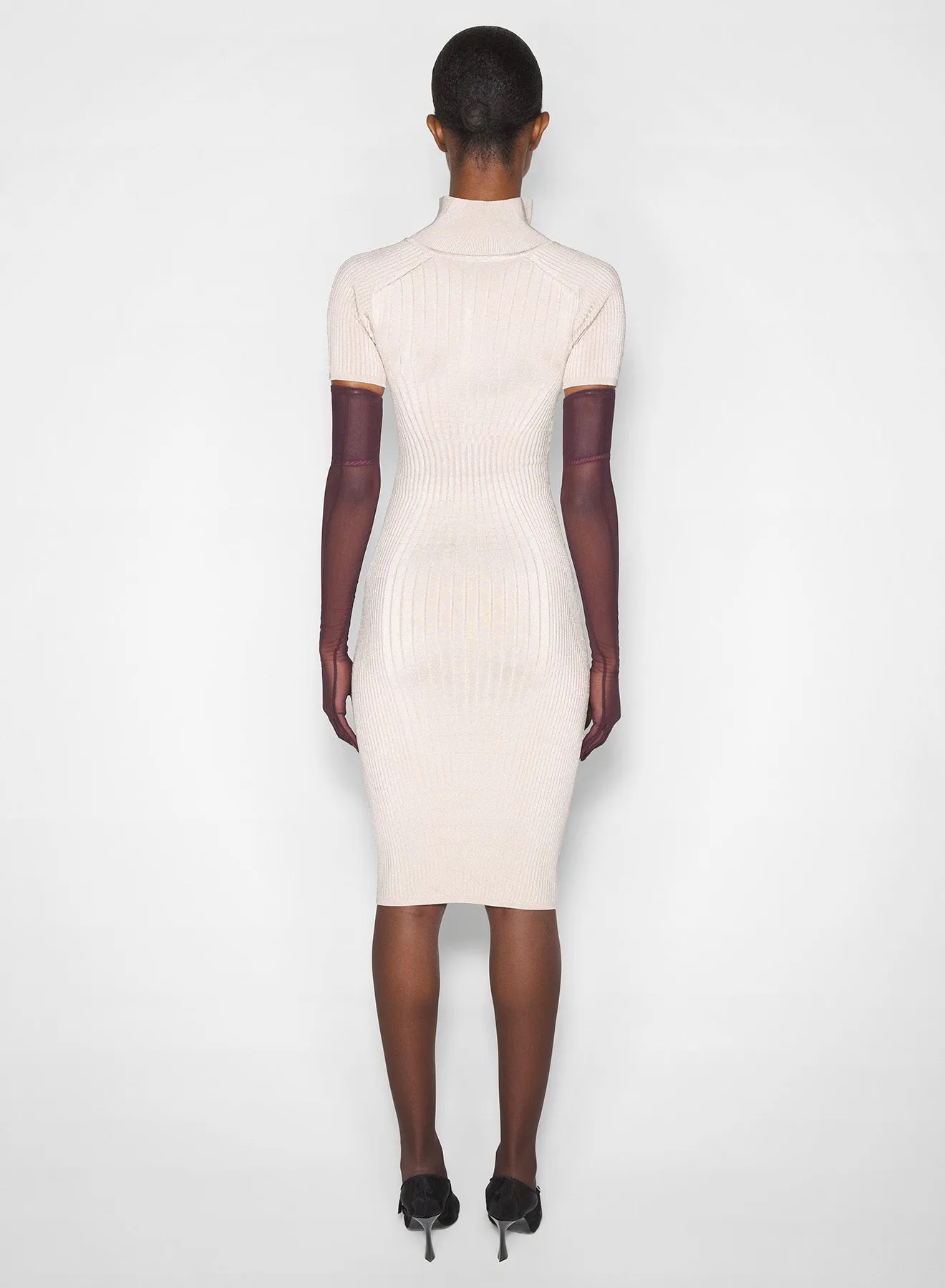 sand hook-and-eye ribbed dress Beach Moment