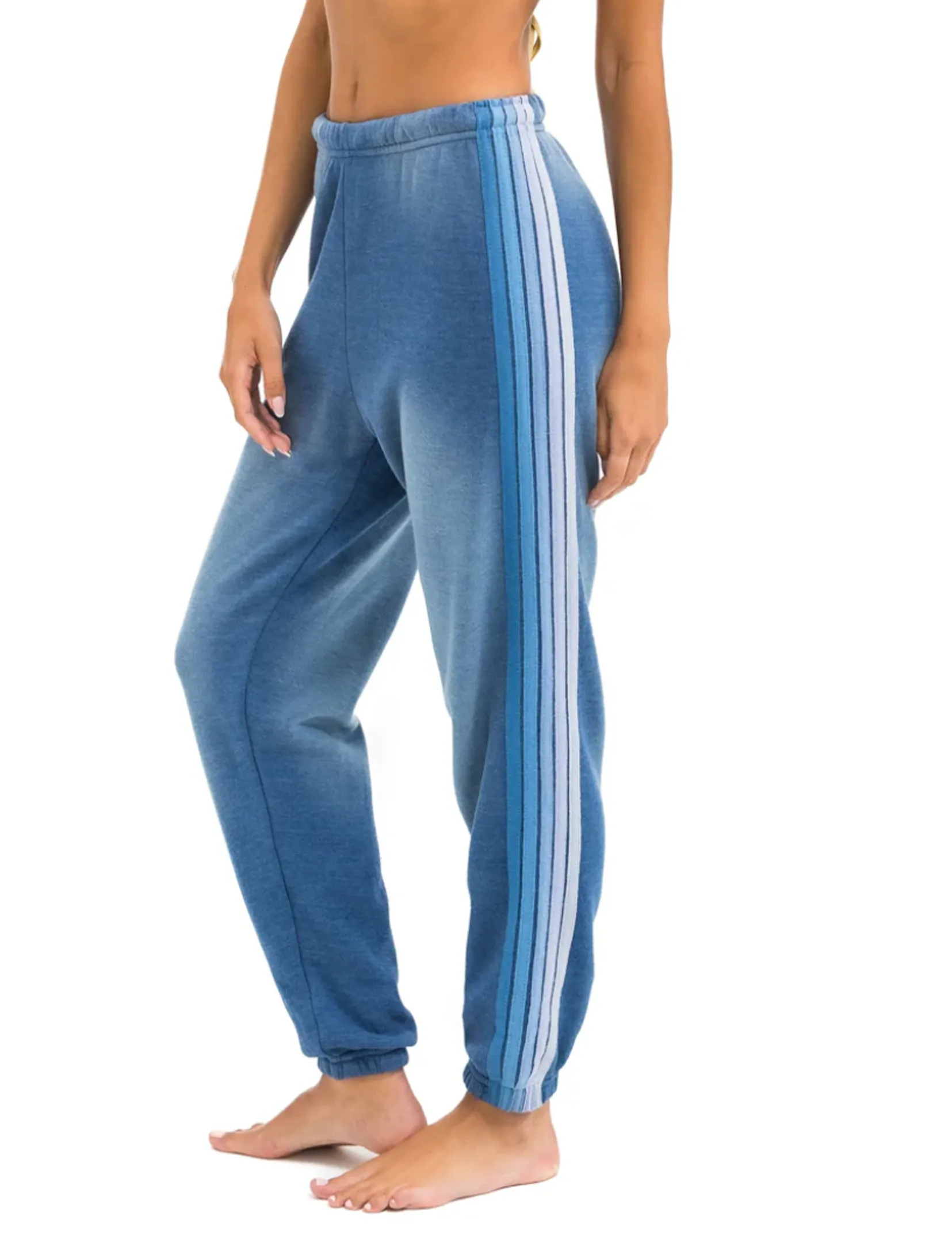 Light Shape 5 Stripe Sweatpants, Faded Water