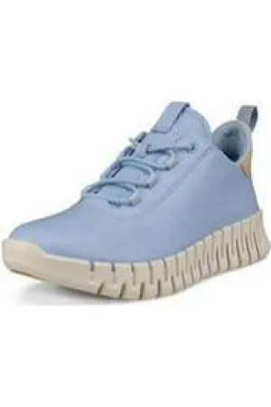 Anatomical Toe Shape ECCO Gruuv ladies trainers 218203-60991 in Blue Bell