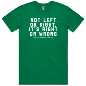 Comfy Choice The It's Right or Wrong T (Kelly Green)