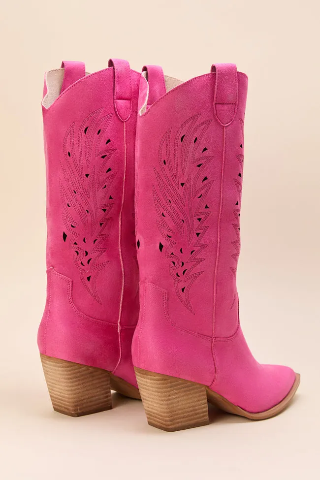 Heat Lock Power Step The Perfect Pink Cutout Cowboy Boots Just Classically Cassidy X Pink Lily
