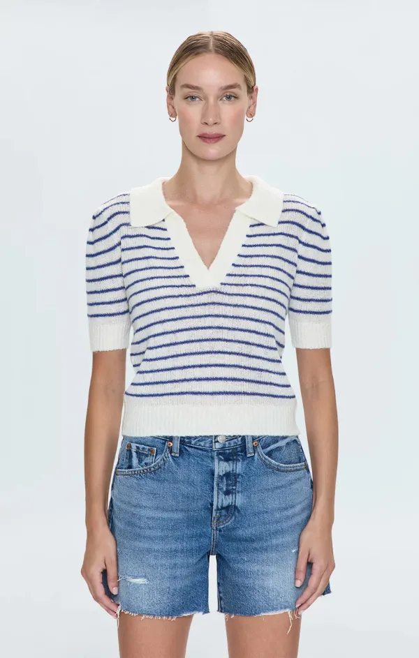 Billie Pleat Sleeve Polo Mid Season