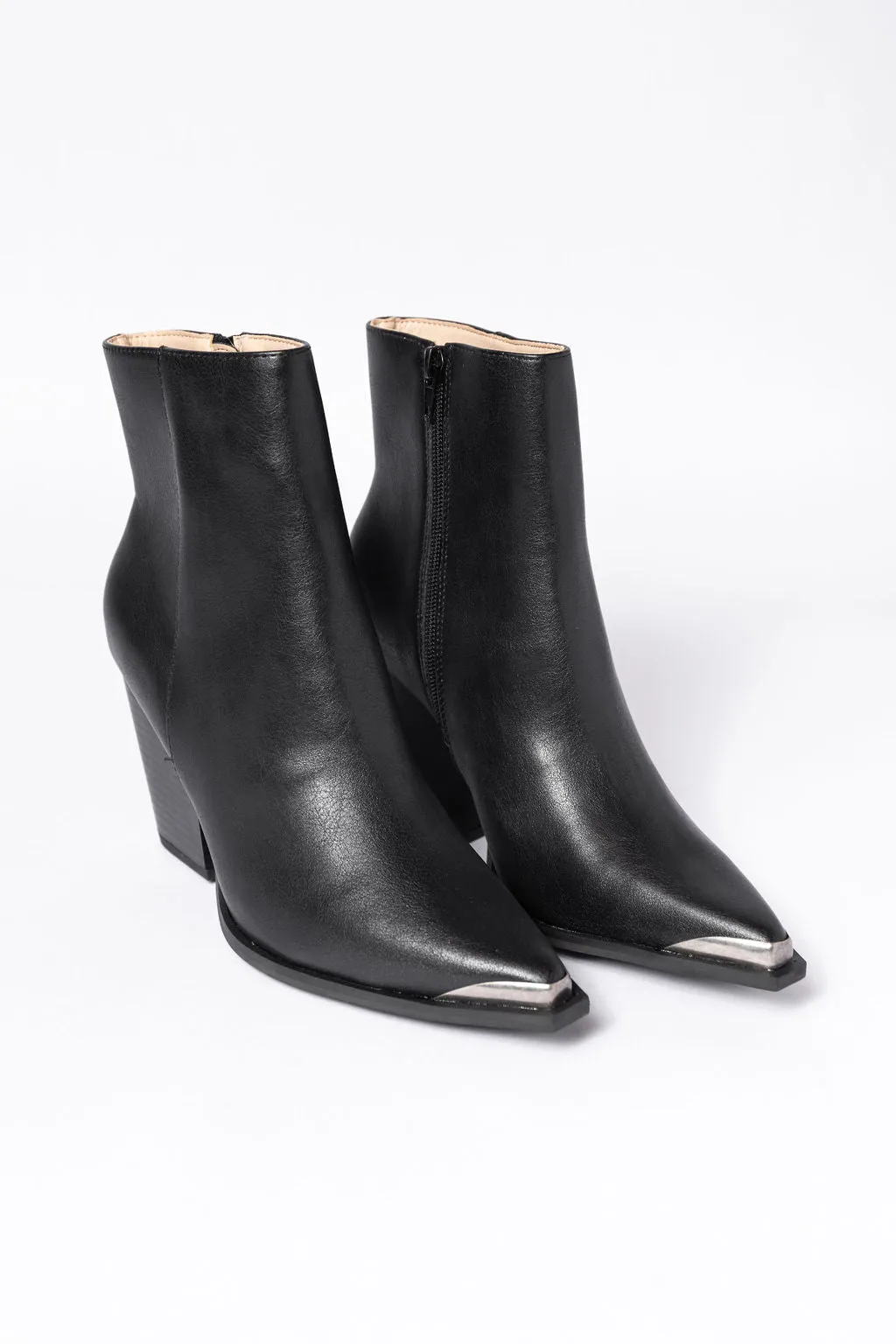 Ellison Black Pointed Toe Booties SALE Insulated Rainy Days High Traction Morning Walk