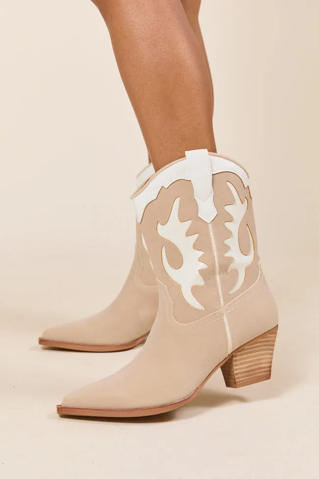 Eco Material Nature Lover Jackie Beige Cowboy Boots