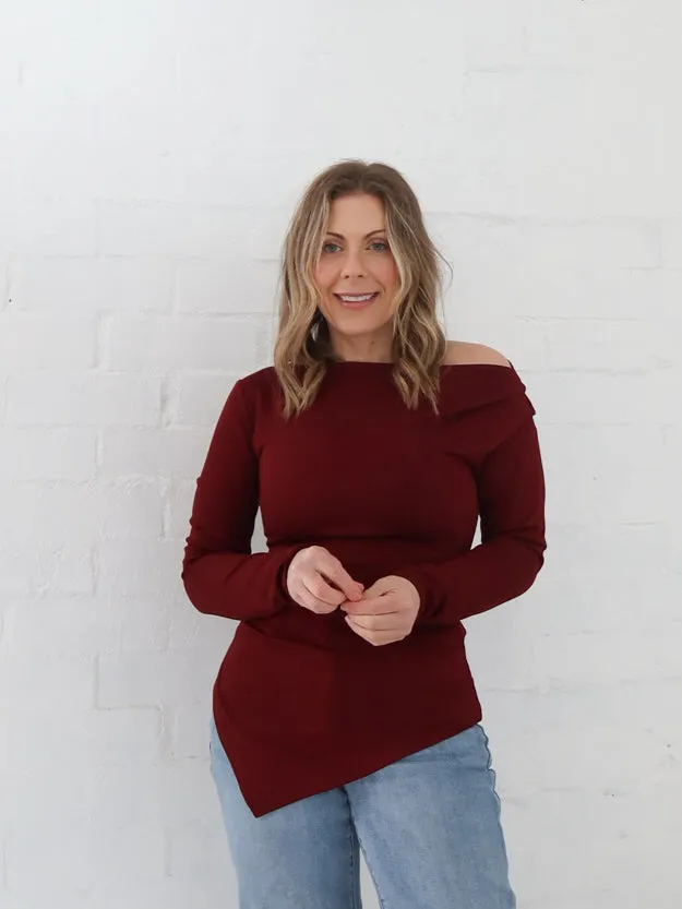 Workout Reid Top - Burgundy
