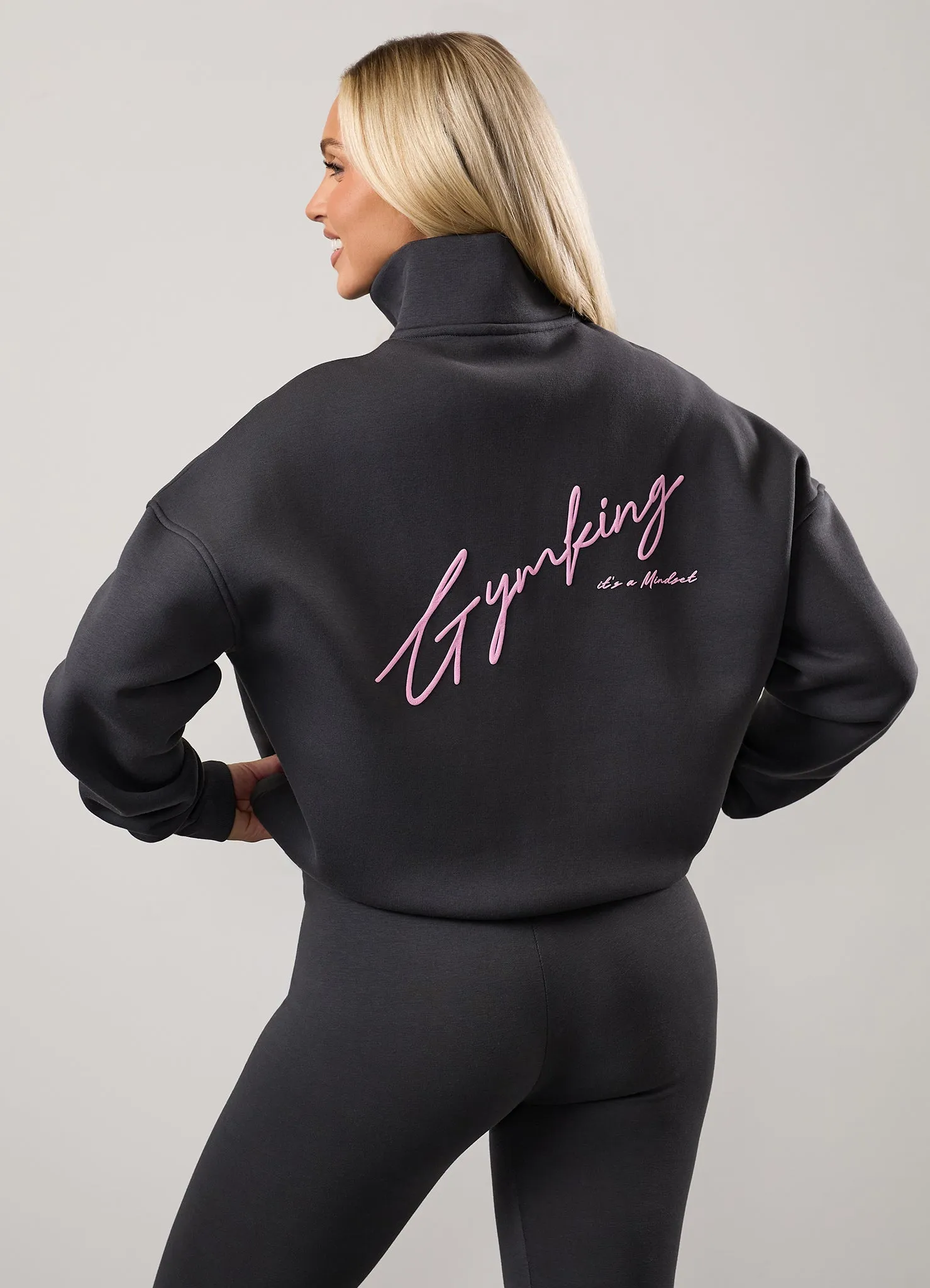 Gym King Script Mindset Funnel - Dark Pewter Smooth Texture Urban Essential