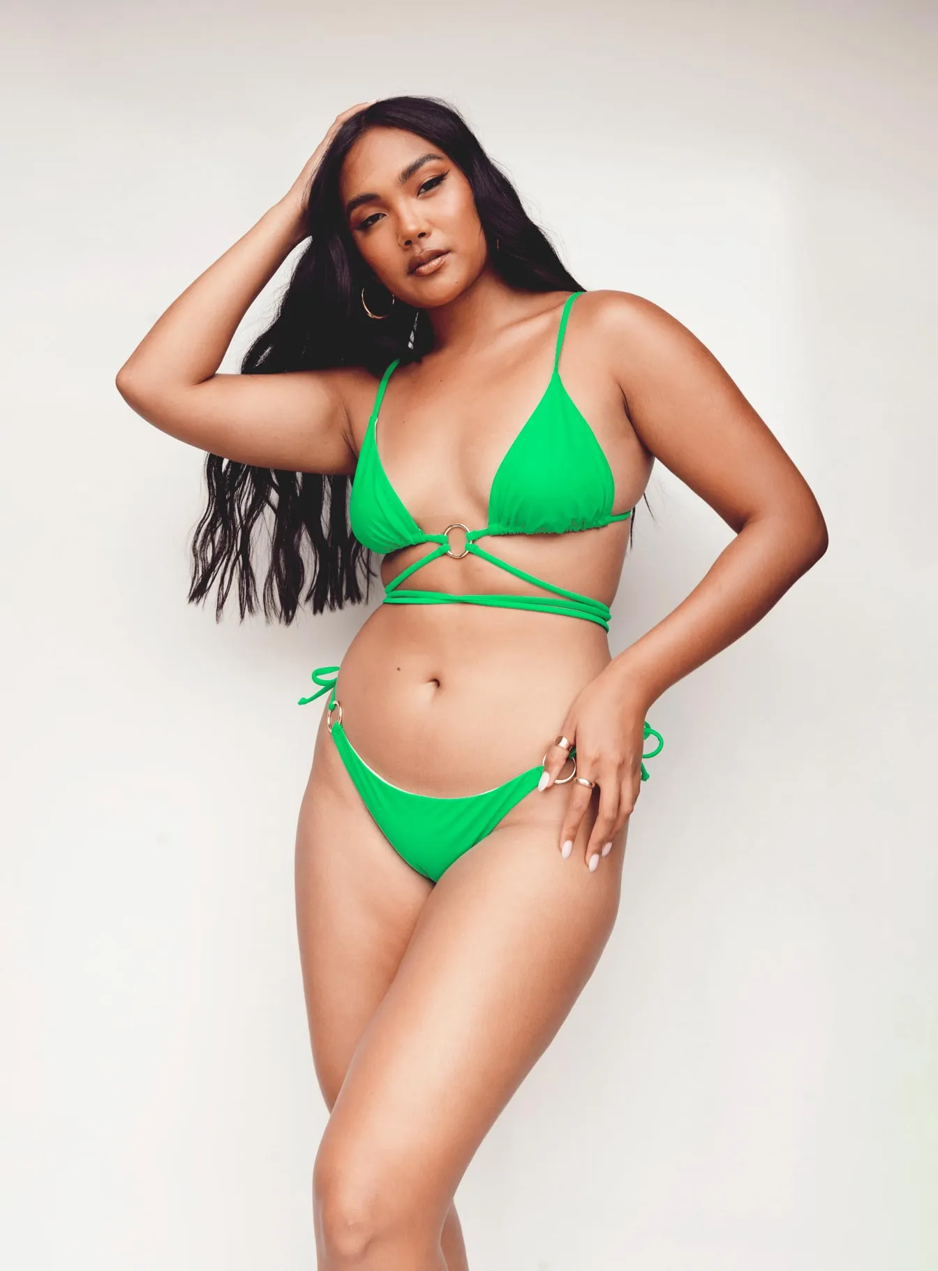 Bella Bikini Top Neon Green Swimwear Fashion