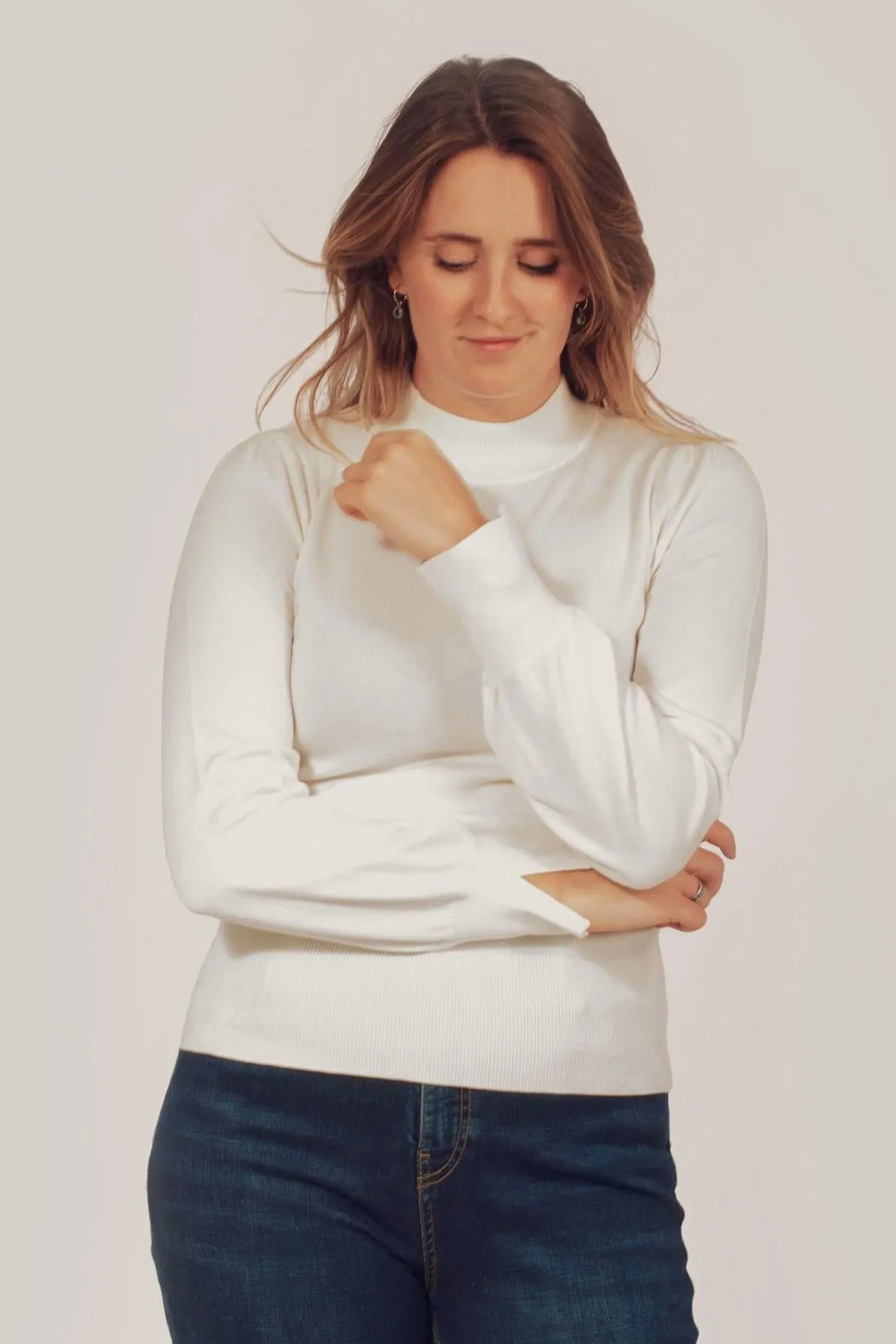 Turtle Neck Jumper StaticFree Material