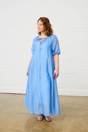 Balanced Tones Euro Touch The Maxi Flow Tunic in Ice Blue