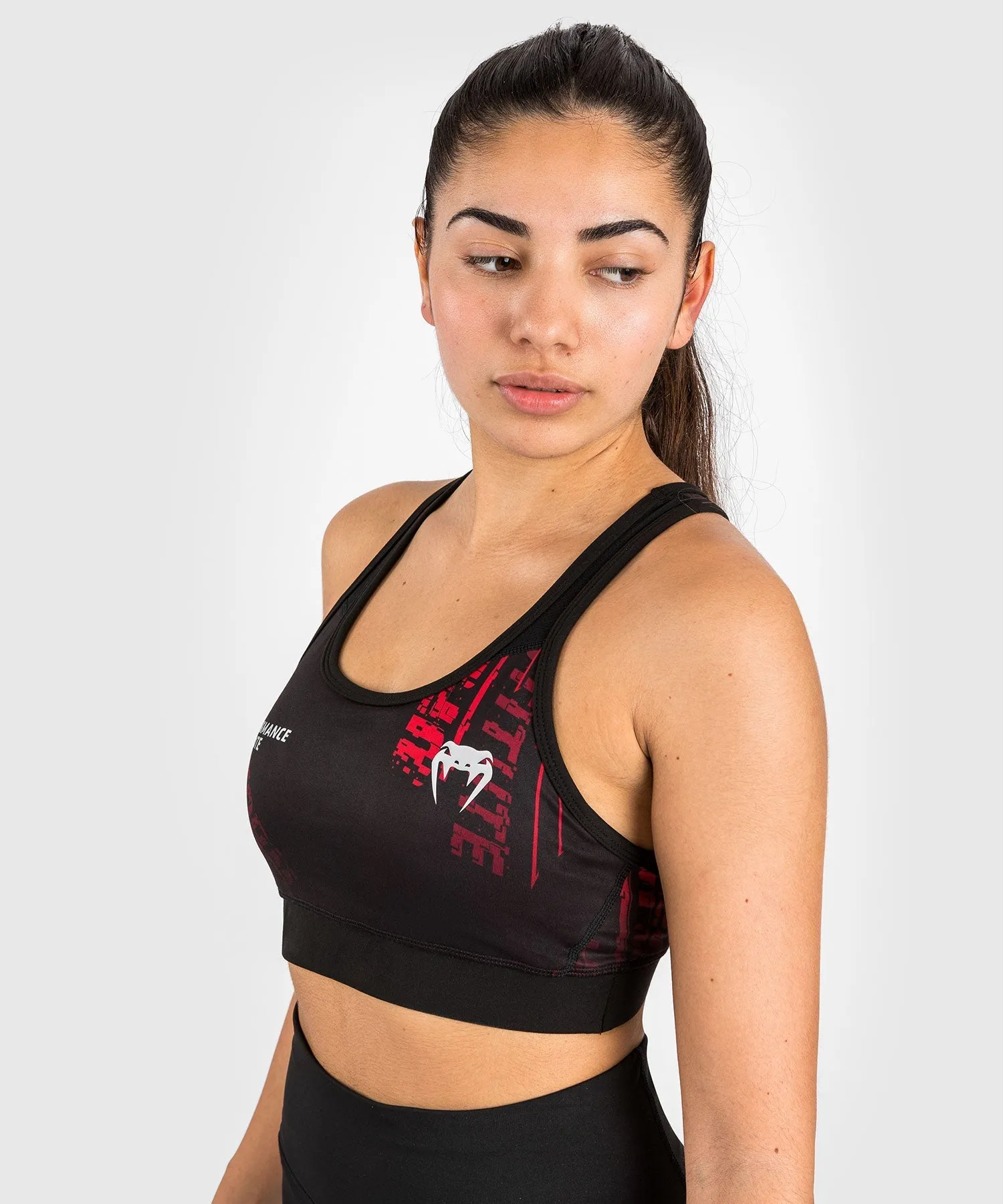 Moisture-wicking fabric UFC Performance Institute 2.0 Women??s Sport Bra - Black/Red