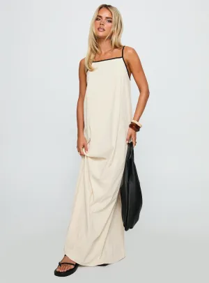 Dominik Maxi Dress Cream Tall-Fit