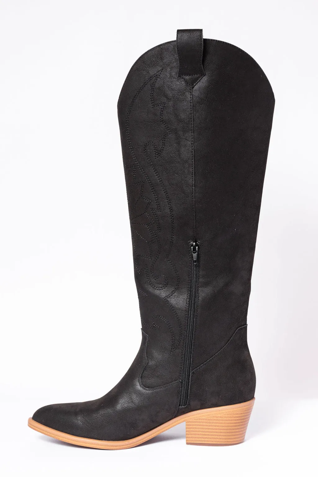 Shania Black Cowboy Boots SALE Insulated Night Travel