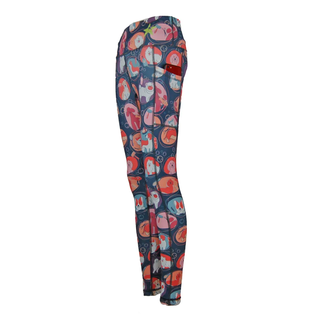 Unisex Leggings | Barks & Bubbles Home Lounge Fitness Lover Non Restrictive Fit