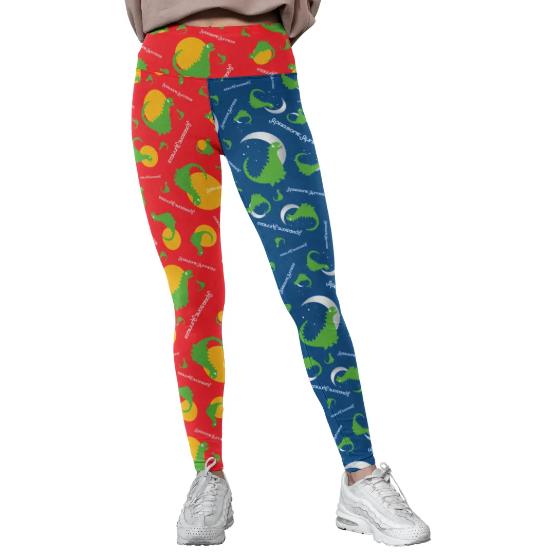 Unisex Leggings | Be Roarsome Mixed Chic Vibe