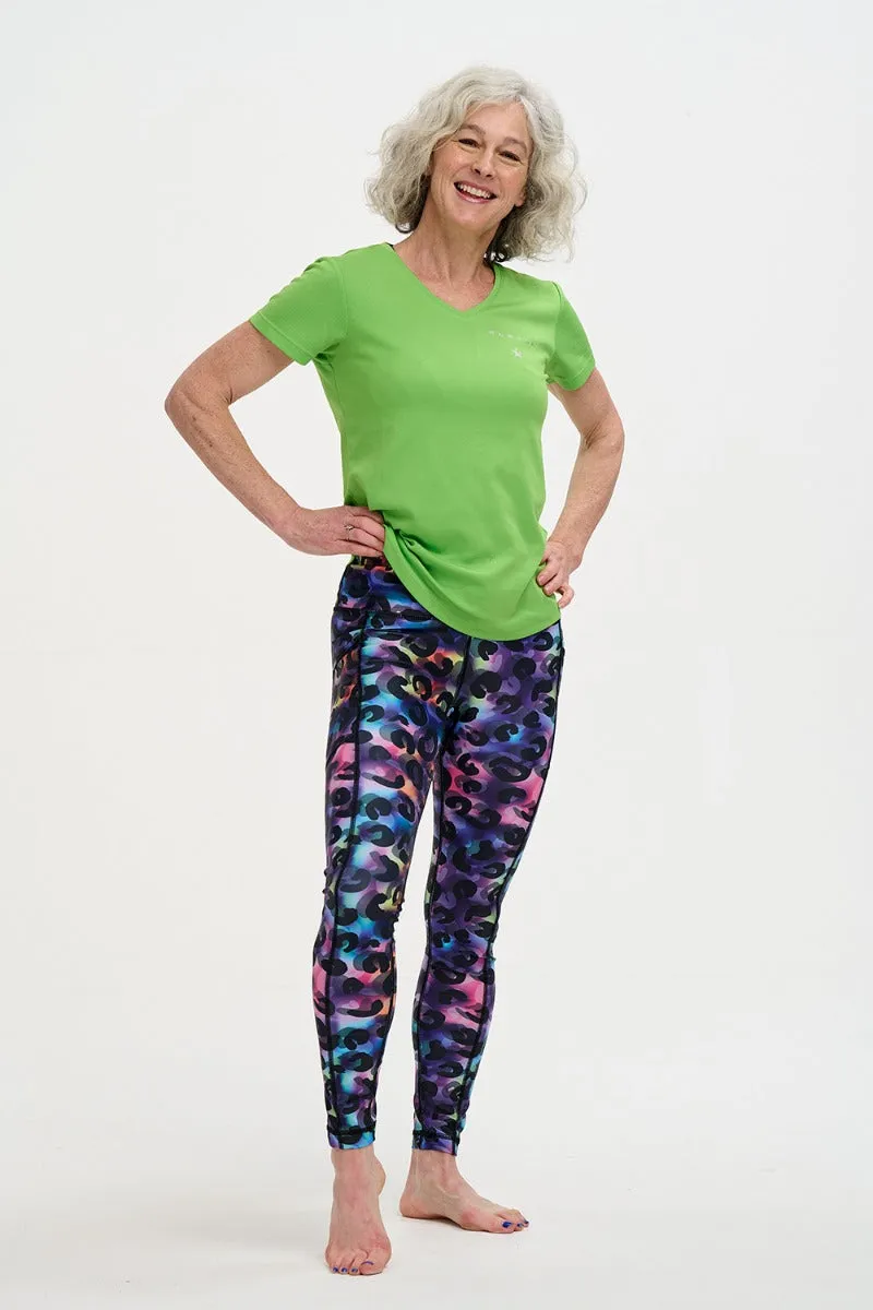 Unisex Leggings | Rainbow Leopard School Sports For Teens