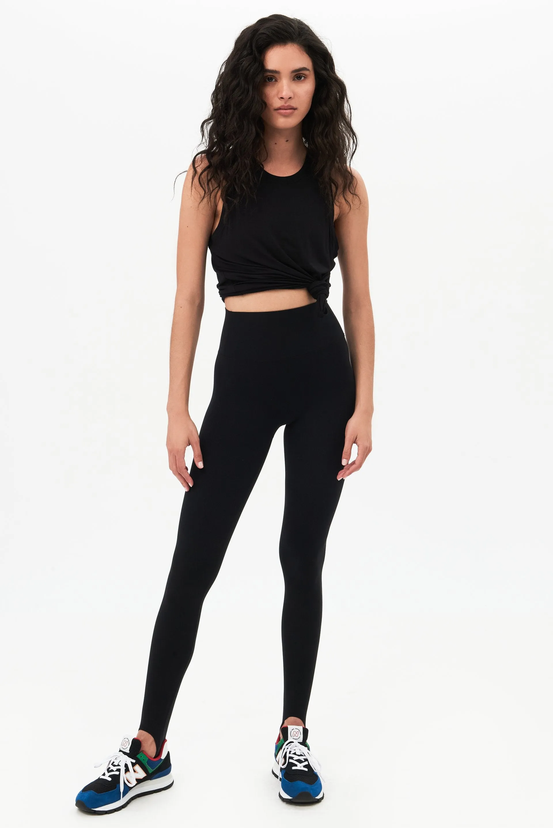 River High Waist Airweight Stirrup, Black Wrinkle Resistant Pro Athlete