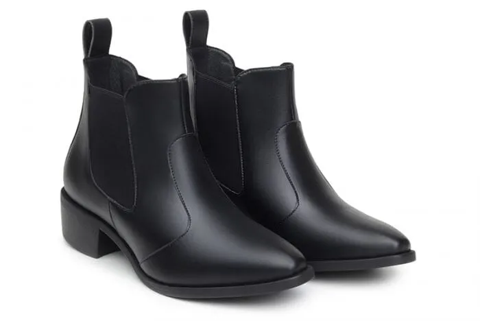 Protective Footwear 'Francesca' women's pull-on bootie by Ahimsa - black