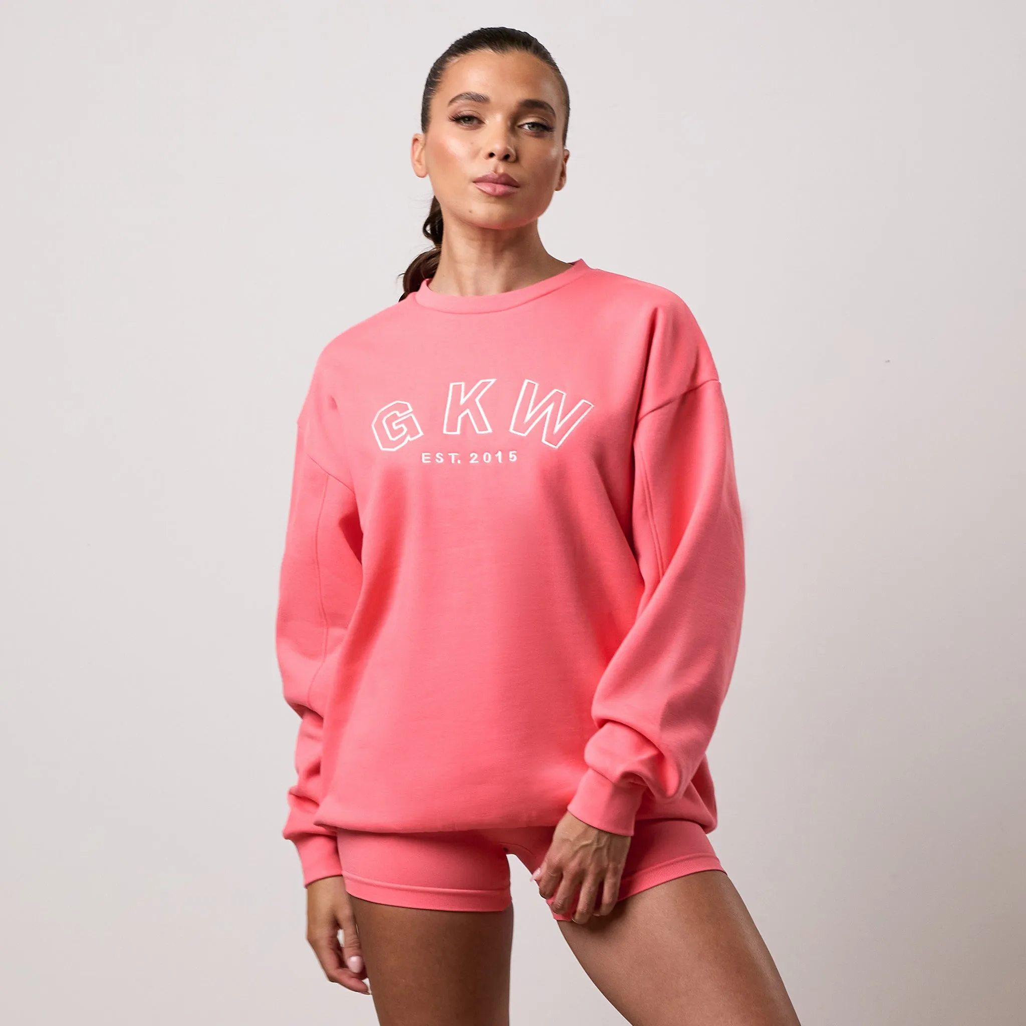 GKW Oversized Crew - Spiced Coral product tie dye uniqueness Comfortable Design