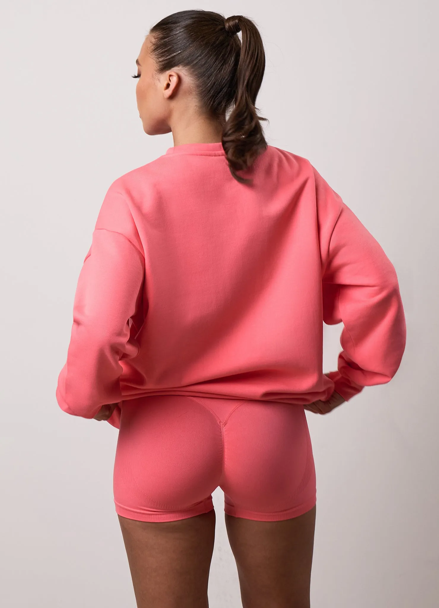 GKW Oversized Crew - Spiced Coral Street Apparel Chilly Day Outfit