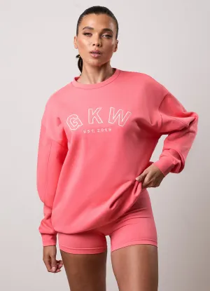 quick dry GKW Oversized Crew - Spiced Coral