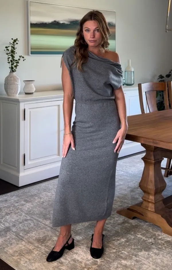 Layered Stitch Detail Val Sweater Dress