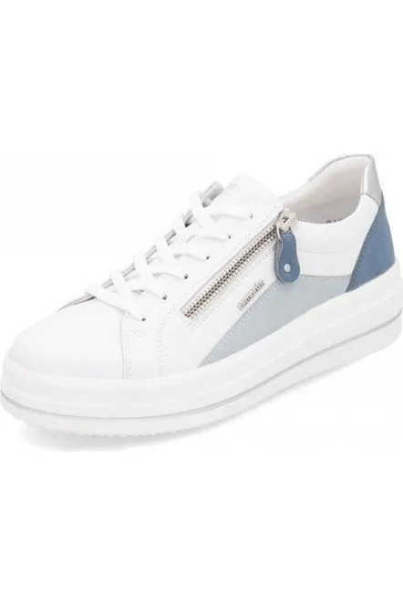 Heel Stabilizer Snow Warm Remonte Ladies trainer D1C01-84 in White Combi