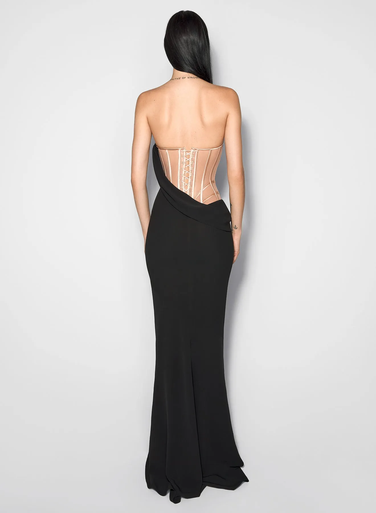 mugler signature corset gown Color Glow